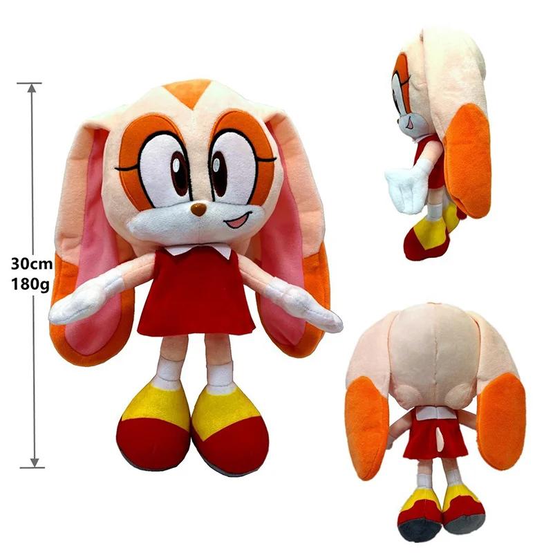 2025 New 25cm Super Sonic Action Doll Plush Toy Hedgehog Model Plush Doll Tarsnak Sofa Plushie Toys for Children's Birthday Gift