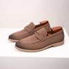 Marca de Moda Hombre Zapatos de Ante de Piel de Vaca Mocasines Slip on Formal Zapatos de Vestir para Hombre Boda Oficina Zapatos Casuales
