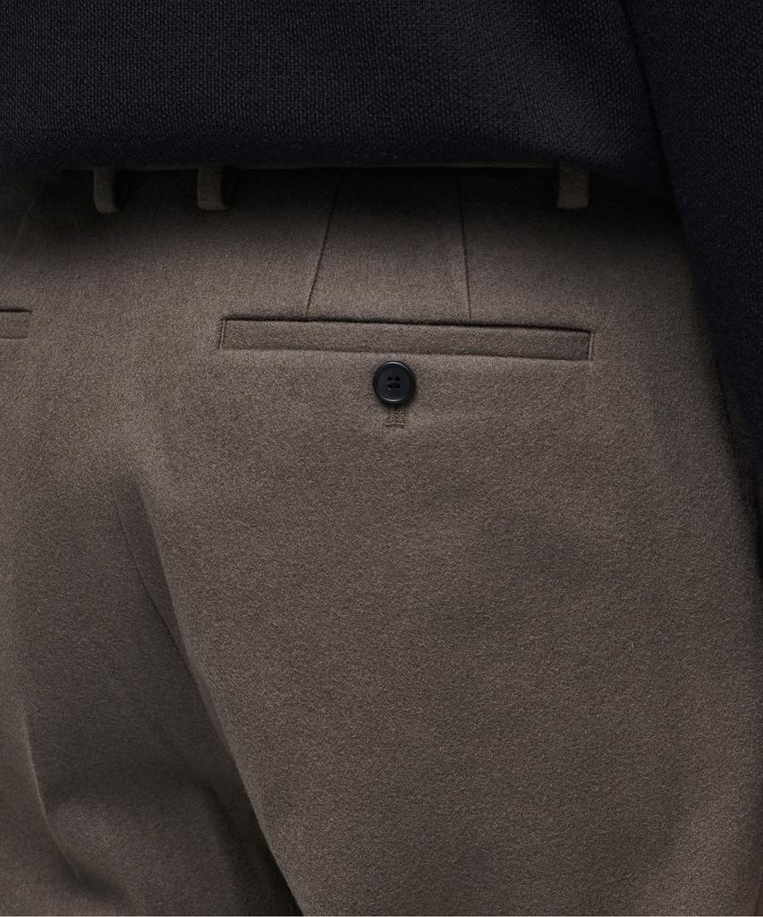 MUSINSA STANDARD Wool Flannel Wide Slacks [Dusty Beige]