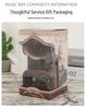 Mini Retro Gramophone Music Box - Rotating Record Player Ornament for Children's Holiday & Living Room Decor