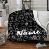 Custom Name basketball Theme Printed Blanket - Perfect for Couch, Bed, Travel & Outdoor Use | Machine Washable, Cozy & Durable.