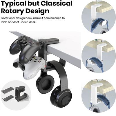 No Punch Table Clip Hook Headphone Holder 360 Degree Rotating Gamepad Holder Miscellaneous Storage Hangin