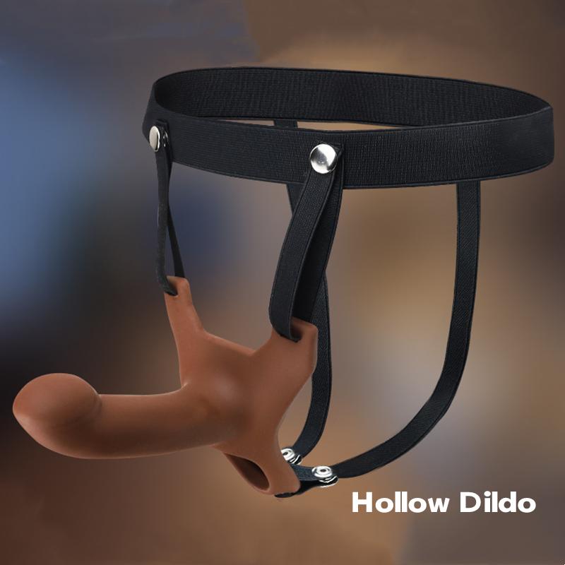 Harnais de godemichet creux à sangle – Jouet pour adultes portable pour hommes, femmes et couples | Conception non vibrante pour le jeu lesbien/gay