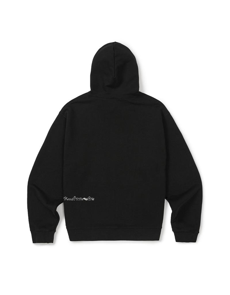 [Mmlg] Mmlg Earth Sketch Hoodie (Every Black)