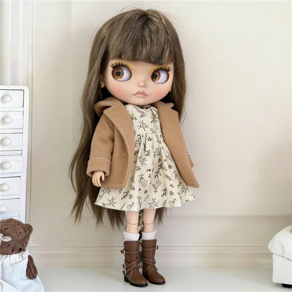 Per Bambola Blythe Cappotto Coniglietto Dolce Vestito Abbigliamento Pizzo Vestito Principessa Vestiti Carini per Bambina Per Bambola BJD 6/1 OB24 OB22 Accessori