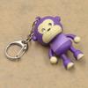 Women Kids Gifts Pendant Car Gift Lighting Cartoon Cute Monkey Keychain Keyring with LED Light