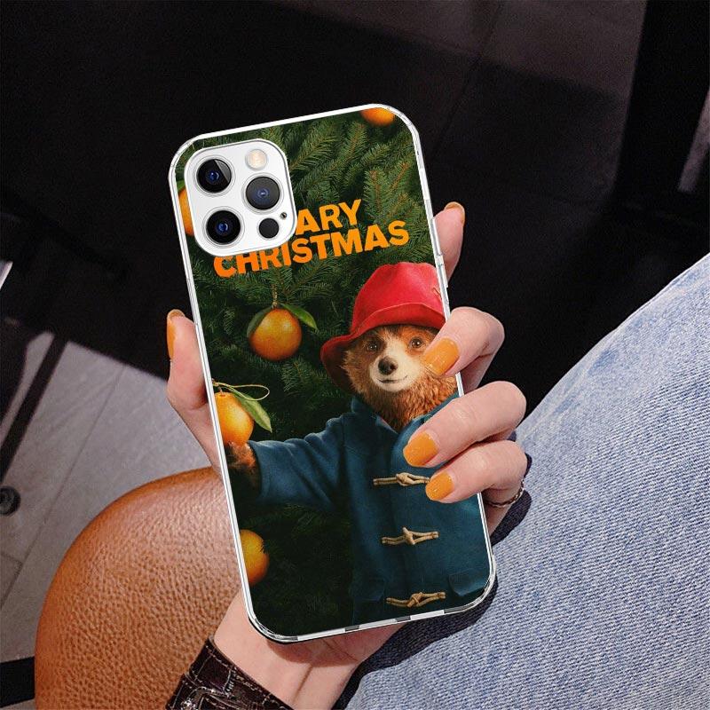 

Cute P-PaddingtonS Bear Phone Case For iPhone 17 Air 16 Pro Max 16E 15 + 14 Plus 11 12 13 Mini 7 8 SE Gift Print Cover Fundas iPhone 16 Pro Max