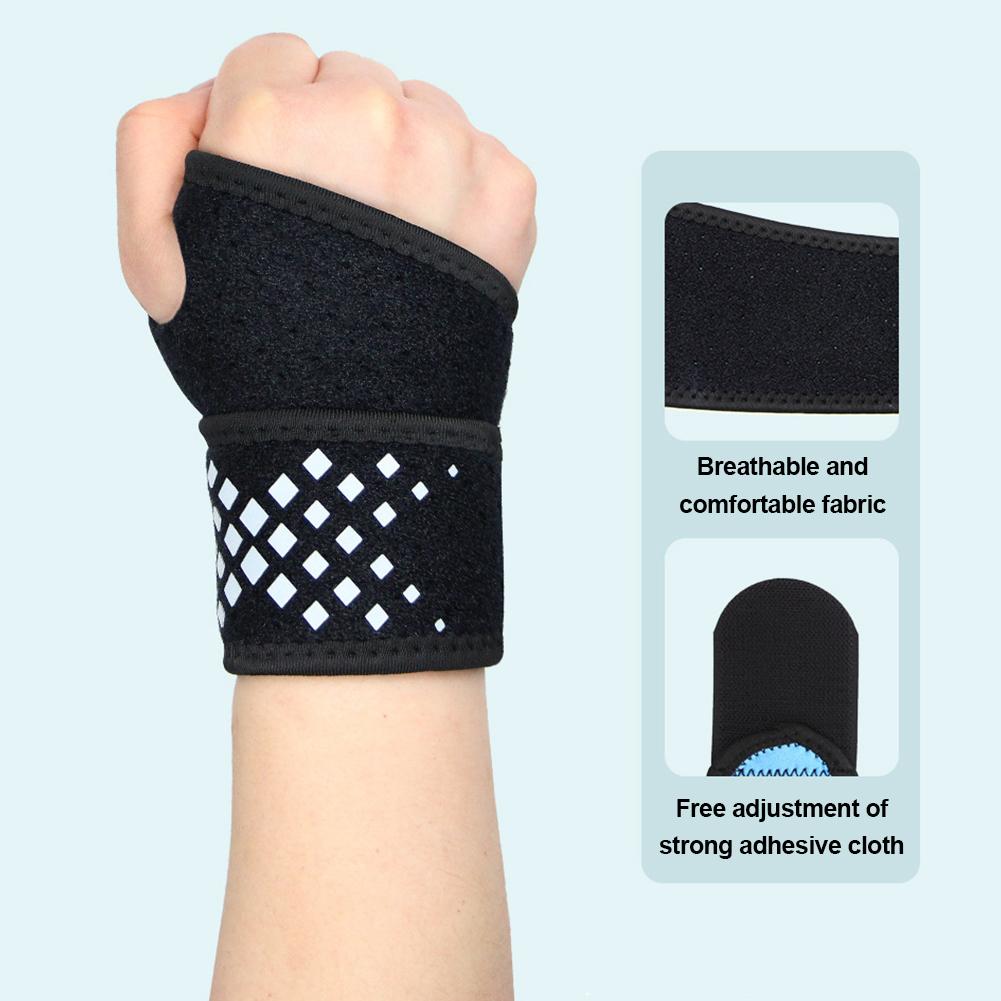 1PC Winding Pressure Wrist Strap With Finger Cot Sweat-Absorbent Breathable Anti-Sprain Relief Strain Strap Sports Protective Gear