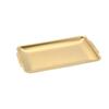 Gold Rectangular 304 Stainless Steel Plate - Thick Tray for Crafts, BBQ, Western Food, and Snacks