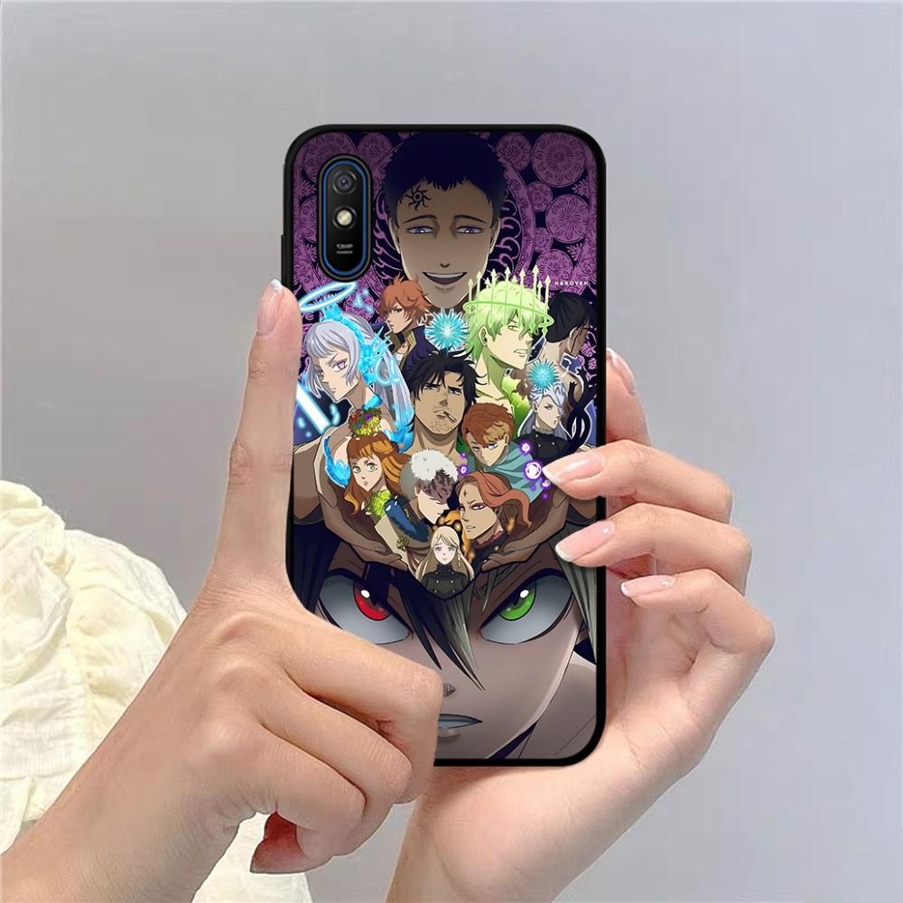 Black Clover Phone Case For Redmi 5 6 7 8 9 10 Plus Pro 6 7 8 9 A GO K20 K30 K40 Pro Plus F3 Fundas