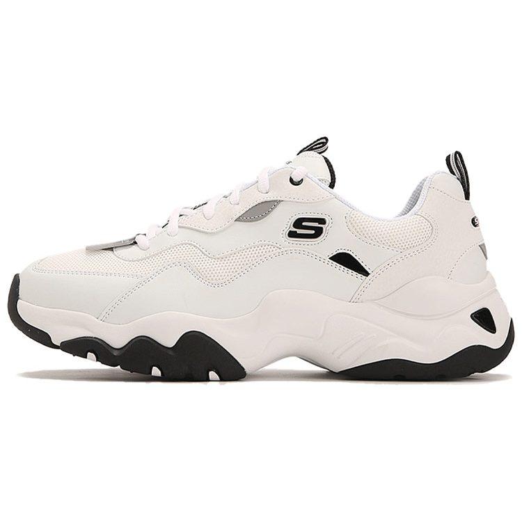 Skechers D'Lites Low Running Shoes White 237152-WHT