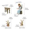 Luminous Flower Fairies and Rabbit Band Ornaments, Garden Fairy Statues, Courtyard Lawn Landscape Decorations
