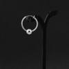 Neutral and simple wind titanium steel earrings, versatile small earrings for male and female couples, stainless steel round bead earrings earclips