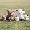 Soft Plush Sheep Keychain Lovely Appearance 3D Mini Animal Key Ring Holder Cute Bag Charm Car Pendant for Stocking Stuffers