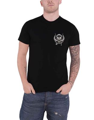 Motorhead T Shirt British Flag Warpig Band Logo Backprint Official Mens Black Unisex T-Shirt