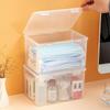 1 ks Úložný box na roušky Domácí prachotěsný Uzavíratelný Velkokapacitní box Vodotěsný Prachotěsný Úložný box na drobnosti Držák
