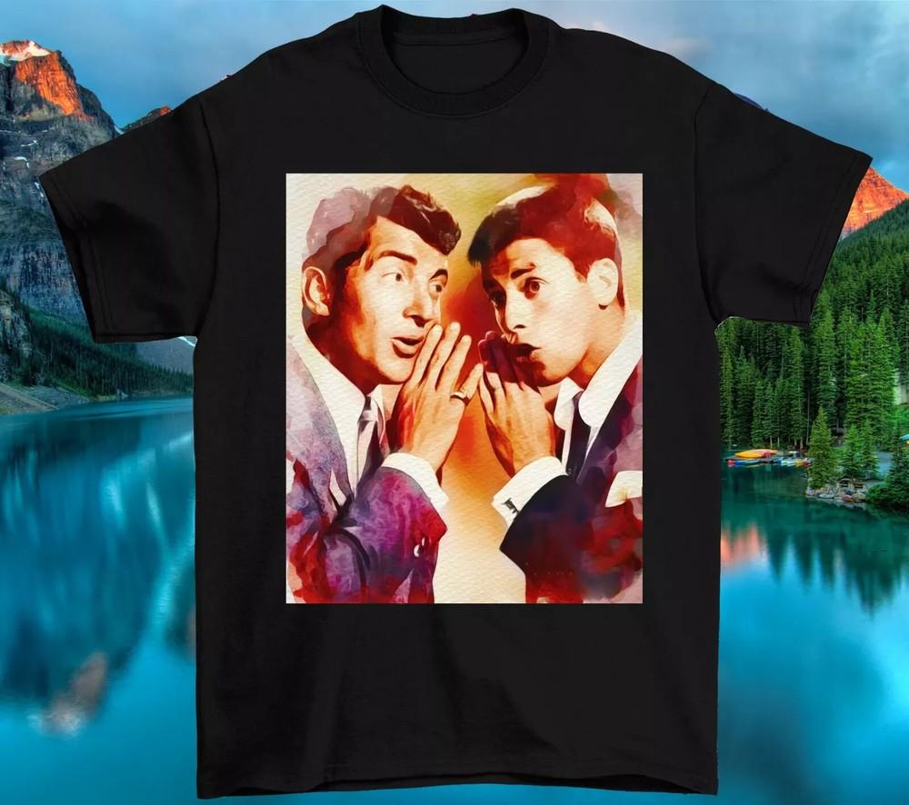 Dean Martin and Jerry Lewis PaINTING Short Sleeve Cotton T Shirt S-4XL Unisex T-Shirt M