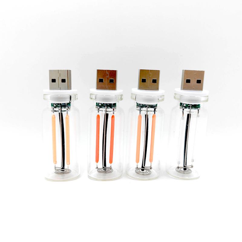 USB Touch LED Night Light - Ceramic & Glass Mini Atmosphere Lamp