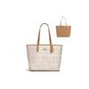 New City PVC Patchwork Canvas Bag Tote Bag Shopping Bag Handbag Shoulder Bag Women's Beige Brown 91107-SVQB9