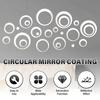 24 Pcs Circle Mirror Sticker DIY 3D Circular Mirror Wall Sticker Decorative Mirror Decal for Living Room Bedroom Home Decoration