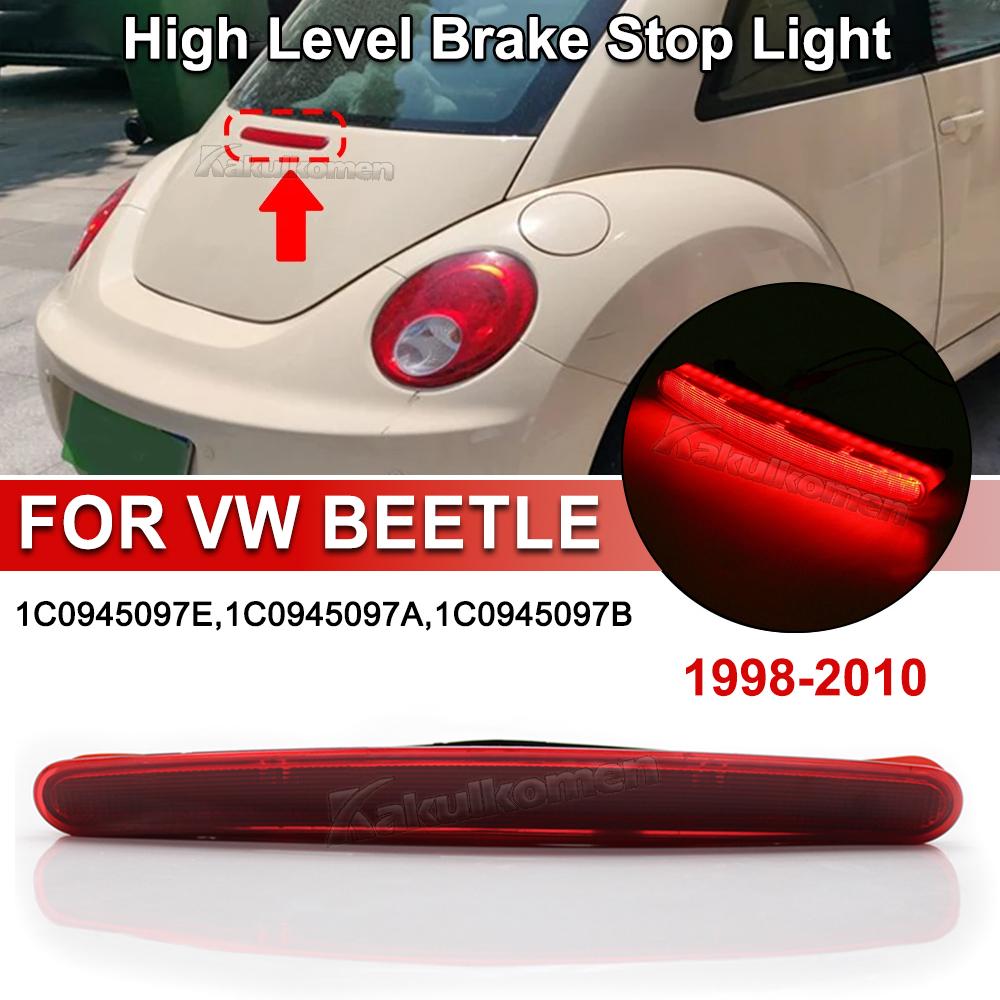 Hot Sales 1C0945097E Car 12V LED Third 3rd Brake Tail Light Rear High Mount Stop Lamp For VW Beetle 1998-2010 With Red LED Light