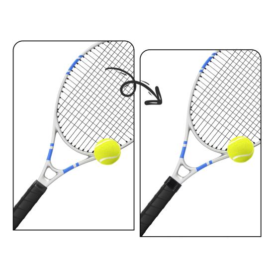 5Pcs Silicone Racket Handle Grip Ring Non-Slip Absorbent Tennis Pickleball Racquetball Badminton Squash Bat Overgrip Handle Band