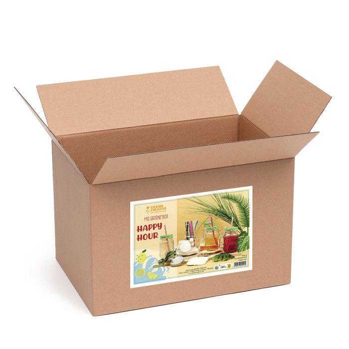 Box d'activités créatives - GRAINE CREATIVE - Happy Hour - Multicolore - 45 produits - Contemporain