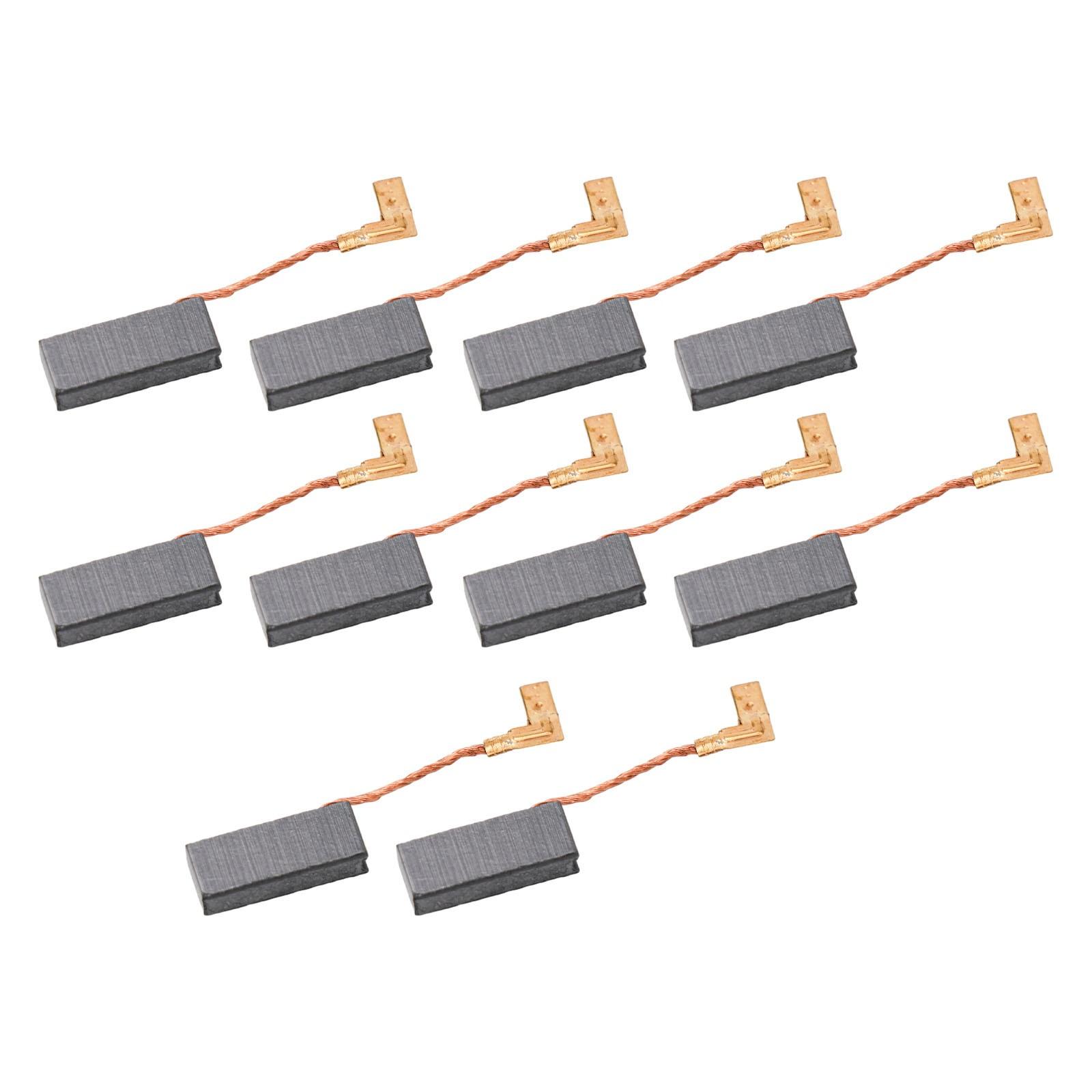 

10 Pcs Motor Carbon Brushes 8 Size For Rotary Hammer Drill