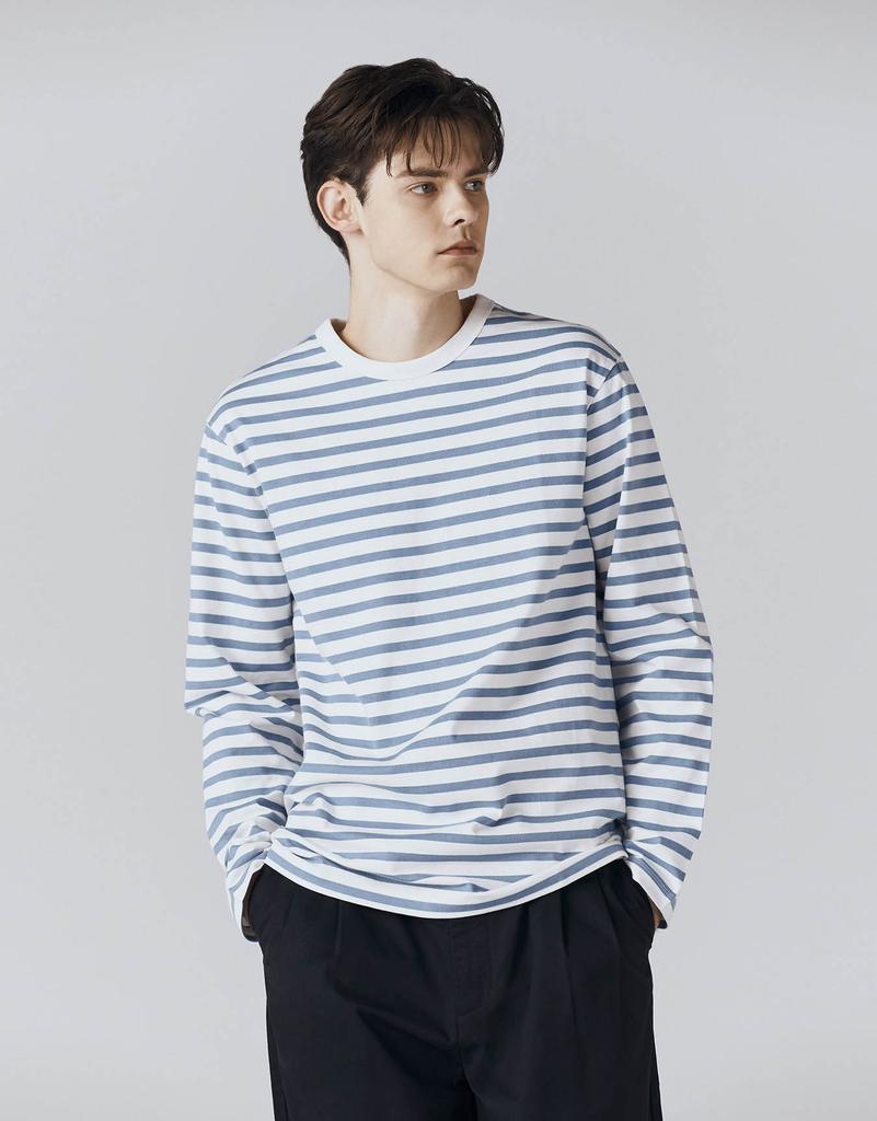 GIORDANO Striped Long Sleeve T-Shirt 024503 [4 Colors]