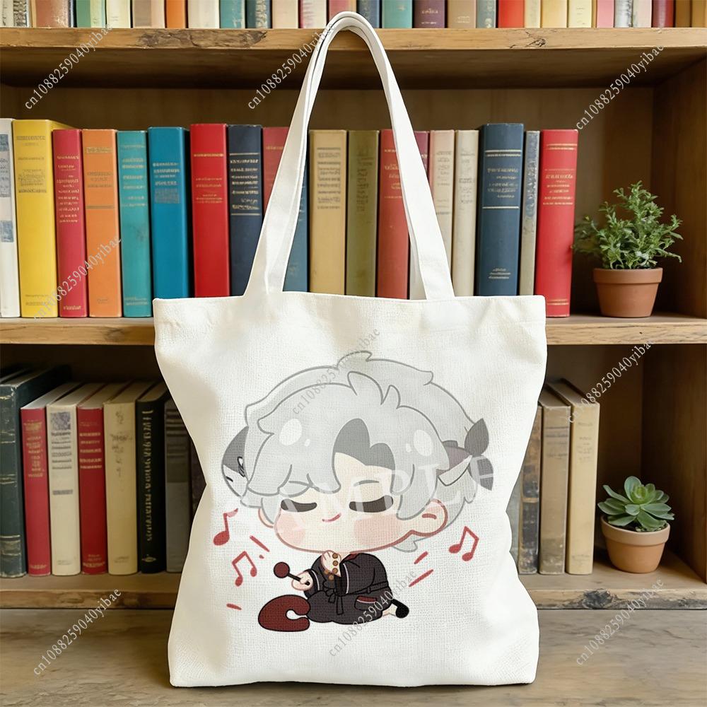 

2026 Love and Deepspace Cute Canvas Sylus Qinche 35x40CM Cat Throne Single Shoulder Bag Anime Cosplay Fan-collected Gifts