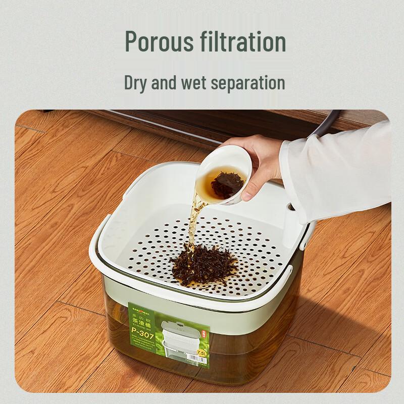 Kamjove Dry-Wet Separation Tea Waste Bin