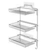 Stainless Steel Folding Storage Rack Wall Mounted Large Capacity Seasoning Jars Shelf with Hooks Space Saving Pot Lid Rack