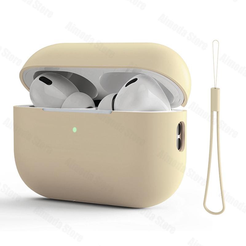 Case For Airpods Pro 2 Silicone Solid Wireless Headphone Cover For Apple Air Pod Pro2 2nd Generation Protective Shell