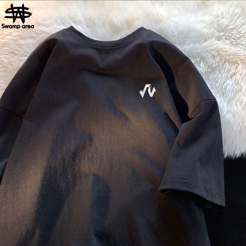 SWAMP AREA SW002 Men s Cotton Short-Sleeve T-Shirt L