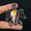 Turtle Shaped Mookaite Gemstone Copper Wire Wrap Handmade Pendant Jewelry For Wedding Gift