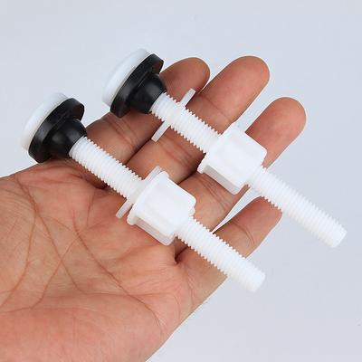 Plastic Toilet Seat Hinge Repair Bolts + Fitting Screws +Washers Kit For Home Bathroom Accessories Toilet Cistern Seal Pan