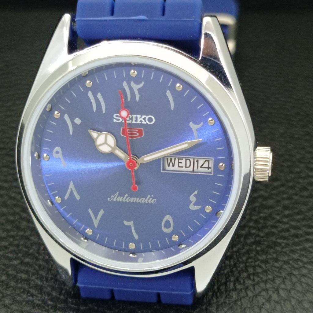 AUTOMATIC VINTAGE REFURBISHED SEIKO 5 JAPAN 6309A MENS BLUE DIAL WATCH a441244-4 Sk-a441244