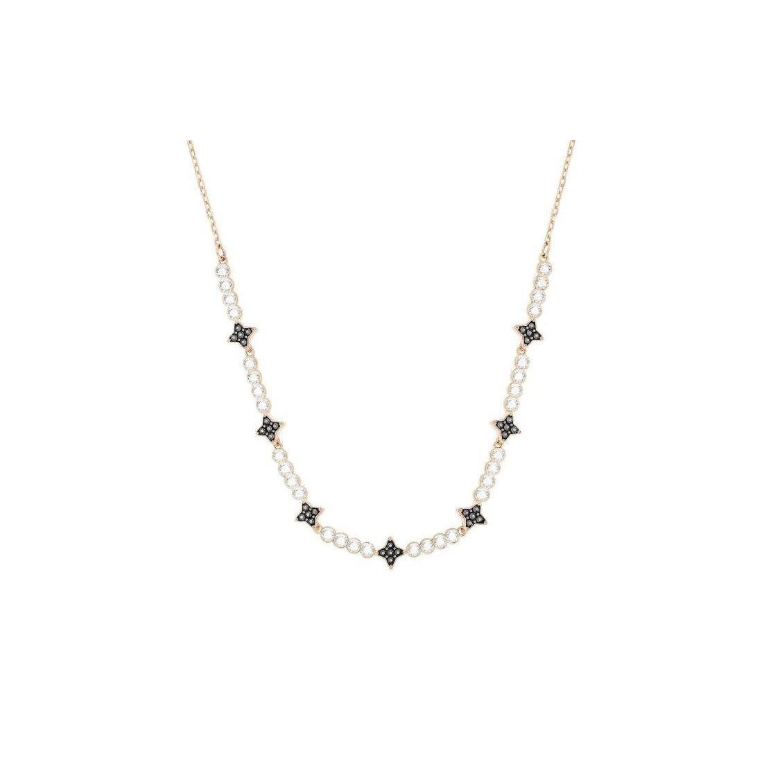 Swarovski Fashion Halve Star Crystal Necklace Women necklace Rose-Gold 5348901 Rose Gold,F