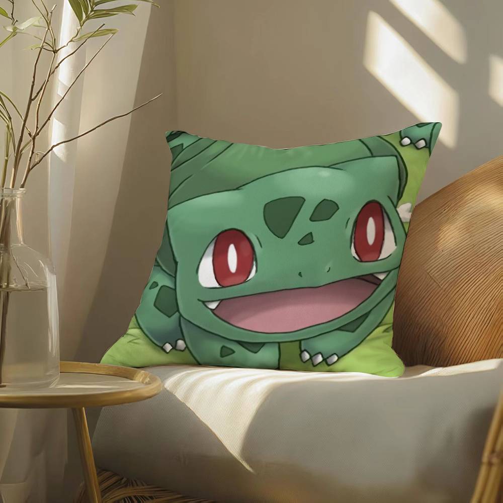 Pokemon Ruby Sapphire Anime Plush Pillow Cover Soft Short Plush Cushion Cover For Sofa Bedroom Home Decor Gift