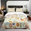 Quilt Cover 3D Printing Floral Small Fresh Three-Piece Set Four-Season Universal Quilt Cover Pillowcase Quilt Cover Bedding