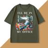 Sewing Sewing Machine T Shirt Tee Unisex WOMEN Ill Be In My Office Sewing Tshirt Cotton Short Sleeve Round Neck Fashionable Tops