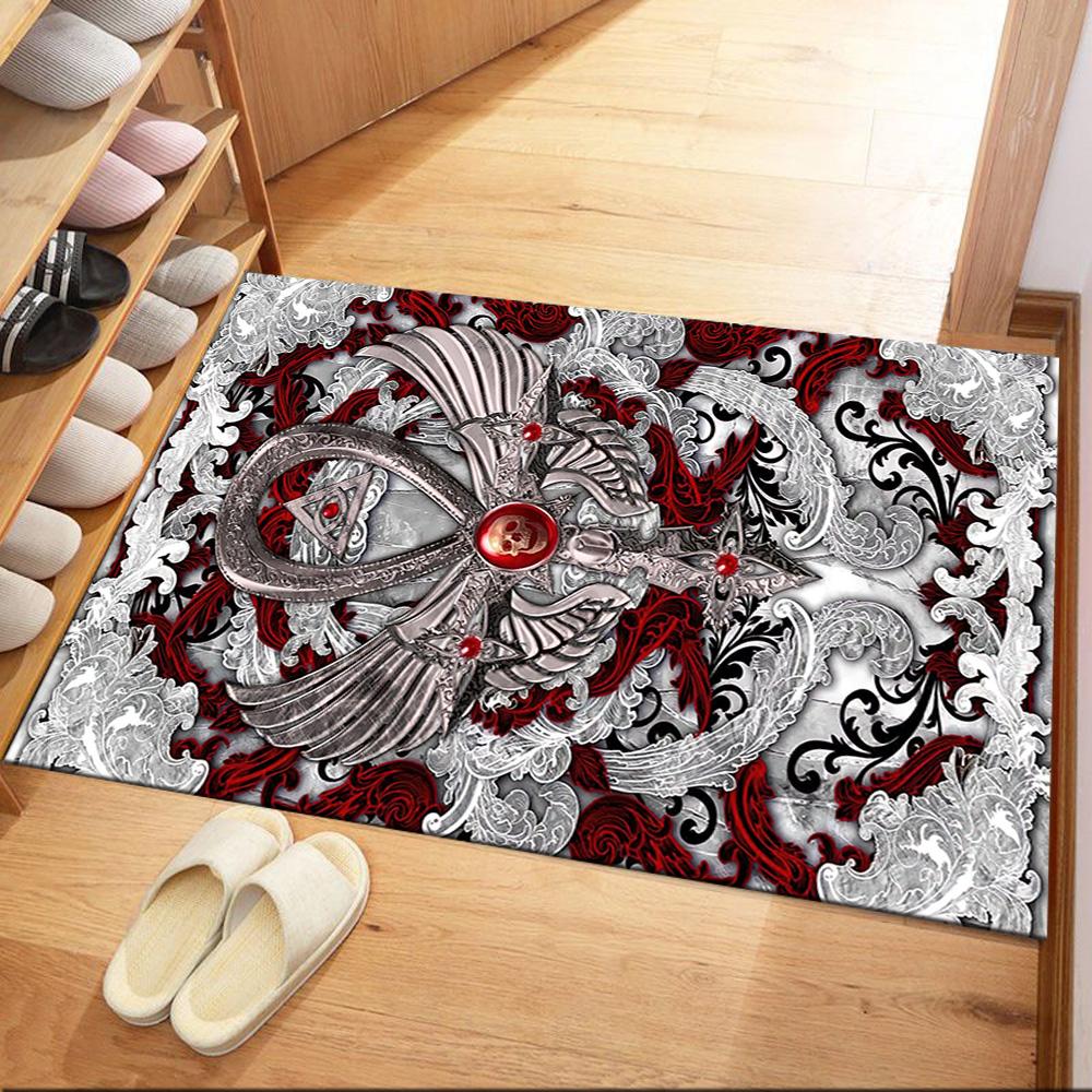 Gothic Style Area Rug Perfect for Kitchen Balcony Dormitory Game Room Antislip Carpet Anime Office Decor Perfect Gift for Women/Men