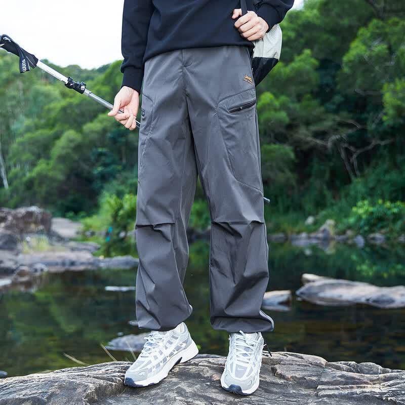 JEEP Trendy Zipper Patchwork Outdoor Cargo Pants