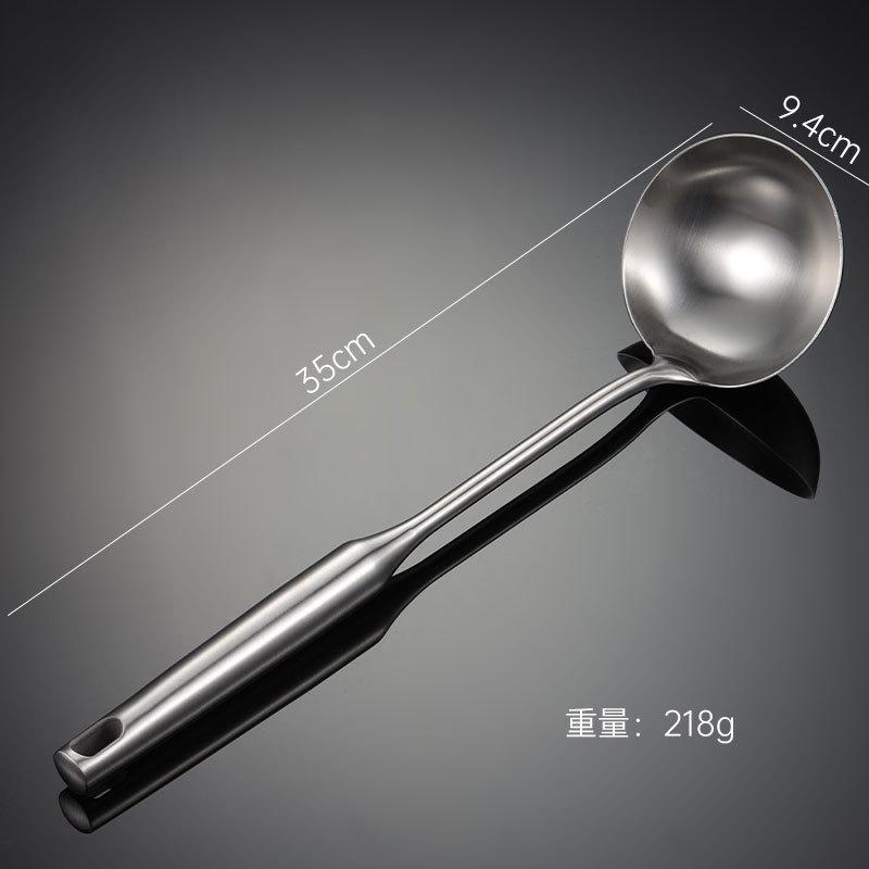 Liren 304 stainless steel spatula stir-fry spatula hollow handle integrated molding heavy gift kitchen utensils