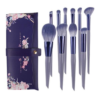Cangzhou 10-delige Paarse Konijn Make-up Kwasten Set: Poederkwasten, Concealerkwasten, Highlightingkwasten, Eyelinerkwasten en Oogschaduwkwasten
