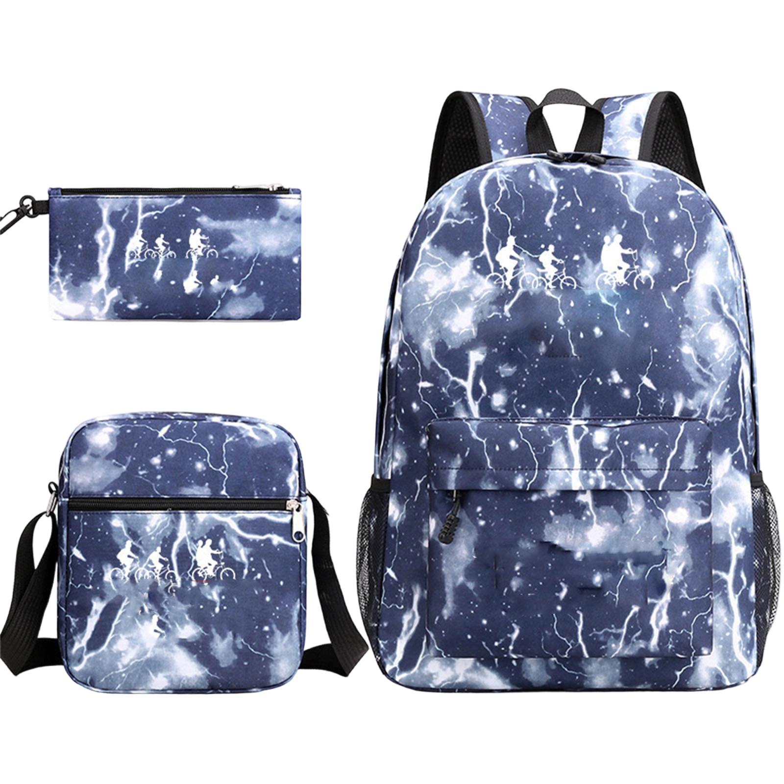 

Three Piece Backpack Set, Student Backpack, Large Capacity Backpack One Size