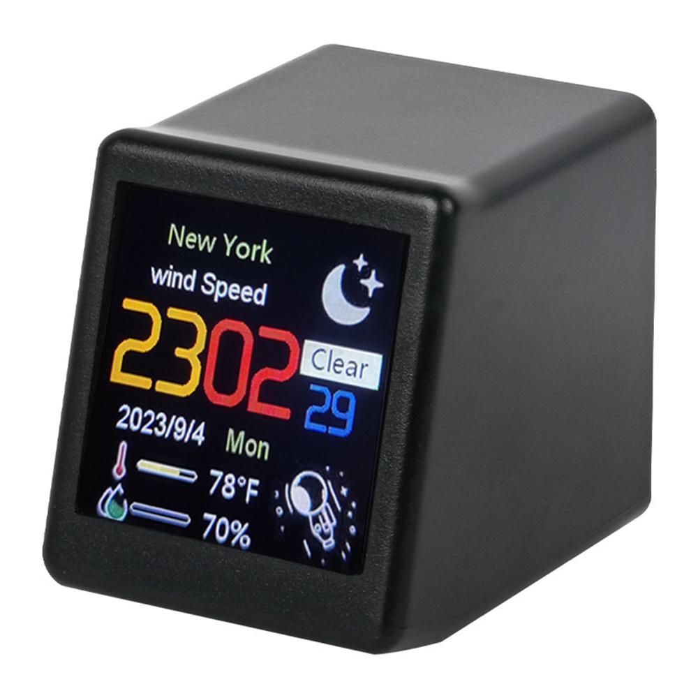 Animation Elektronisches Album Smart Clock 1,54-Zoll-Bildschirm WiFi Wettervorhersagestation (CE/Rohs zertifiziert)