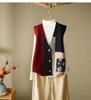 Women's 2023 Retro Loose Knit Vest Cardigan Sweater Shawl for Spring and Autumn