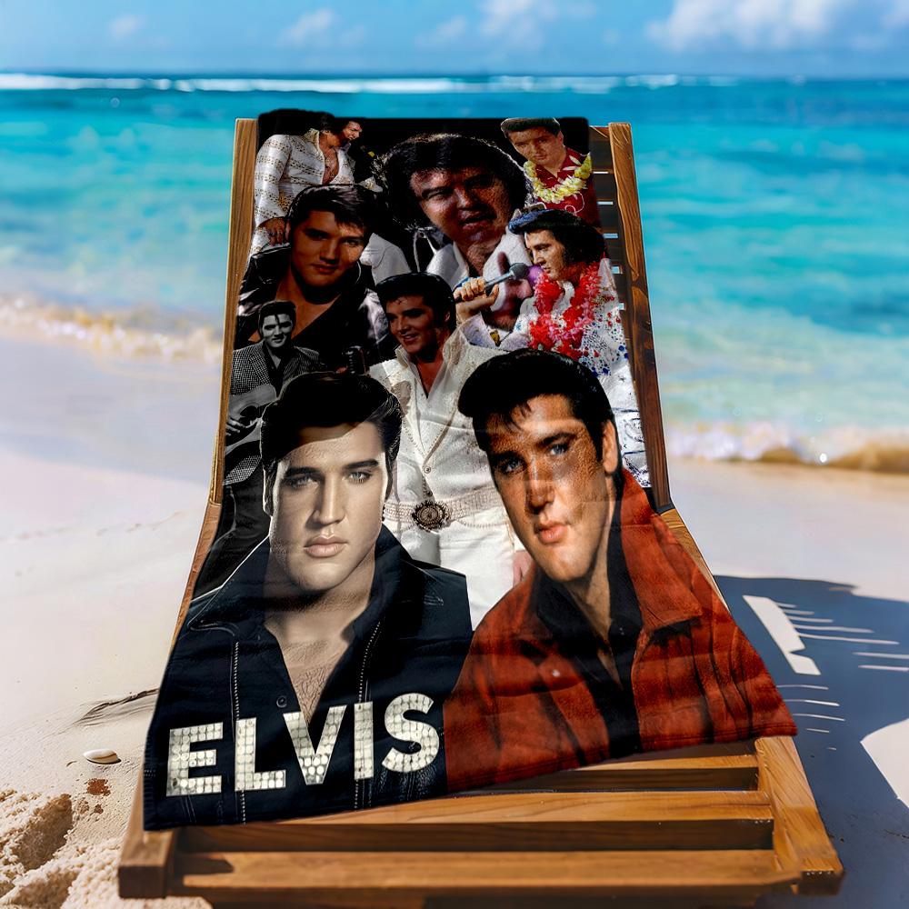 Elvis Beach Towel Super Soft Absorbent Comfortable Lightweight