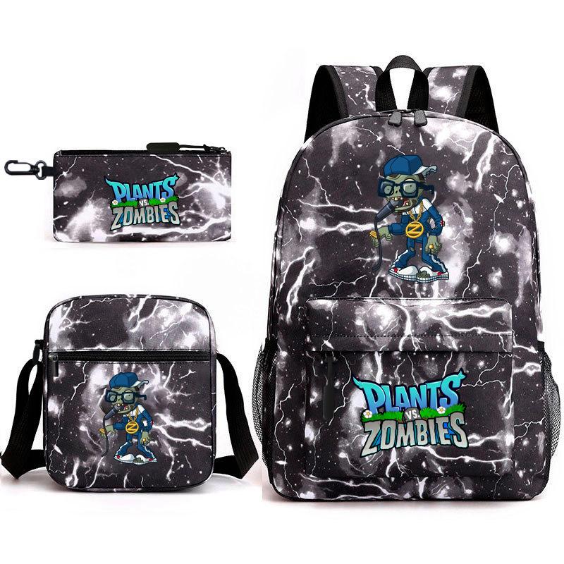 Umgebende Pflanzen vs. Zombies Teenager Schüler Schultasche Herren- und Damen-Freizeitrucksack Umhängetasche